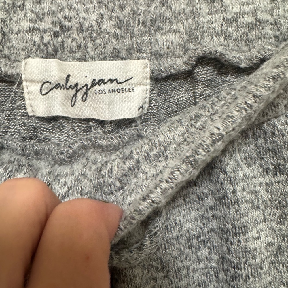 Carly Jean Los Angeles Gray Lounge Wide Leg Pants - Picture 5 of 8